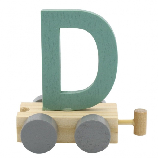 Treinletter D Blauw