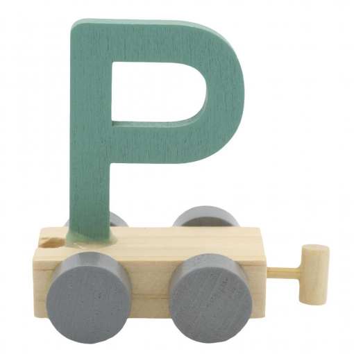 Treinletter P Blauw