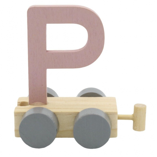 Treinletter P Roze